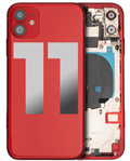Backcover/Rahmen mit Kleinteilen für iPhone 11 Rot OEM B