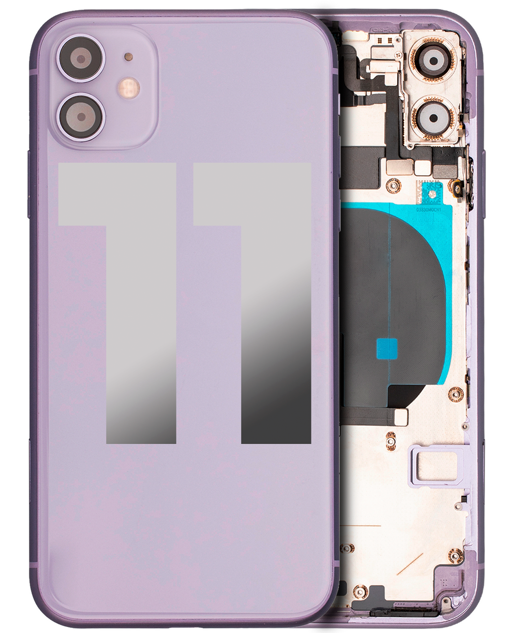 Gebrauchter Ausbau/Pull Qualität C – iPhone 11 Backcover/Rahmen Violett