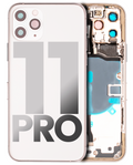 Backcover+Rahmen mit Kleinteilen iPhone 11 Pro Silber (gebraucht OEM Qualität A)