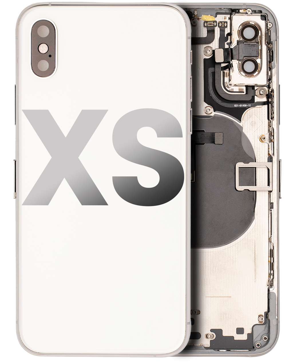 Gebrauchter Ausbau/Pull Qualität B – iPhone XS Backcover/Rahmen Silber