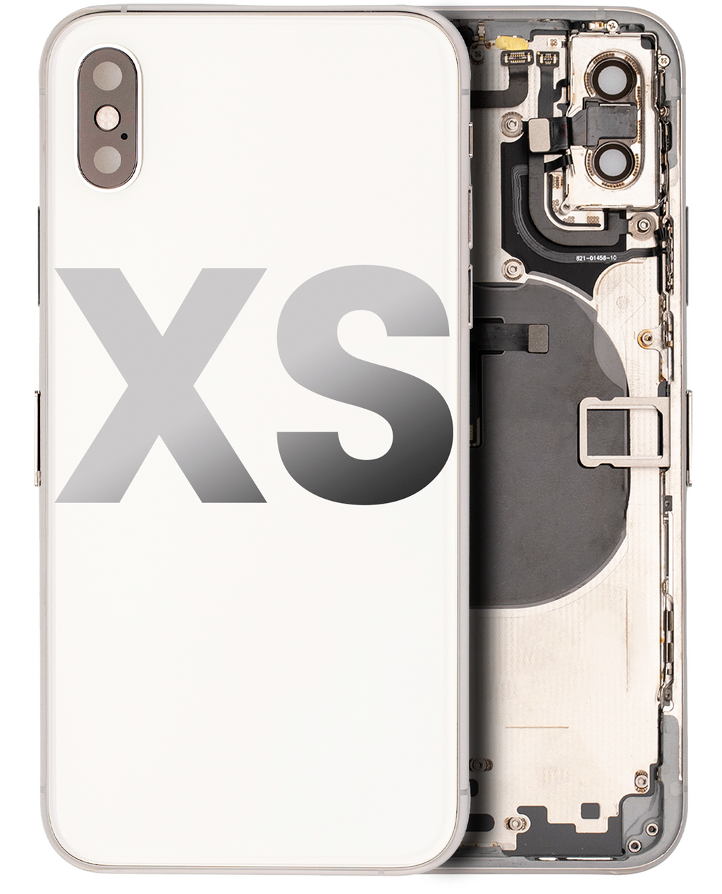 Gebrauchter Ausbau/Pull Qualität C – iPhone XS Backcover/Rahmen Silber