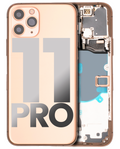 Backcover/Rahmen mit Kleinteilen iPhone 11 Pro OEM Ausbau C Matt Gold