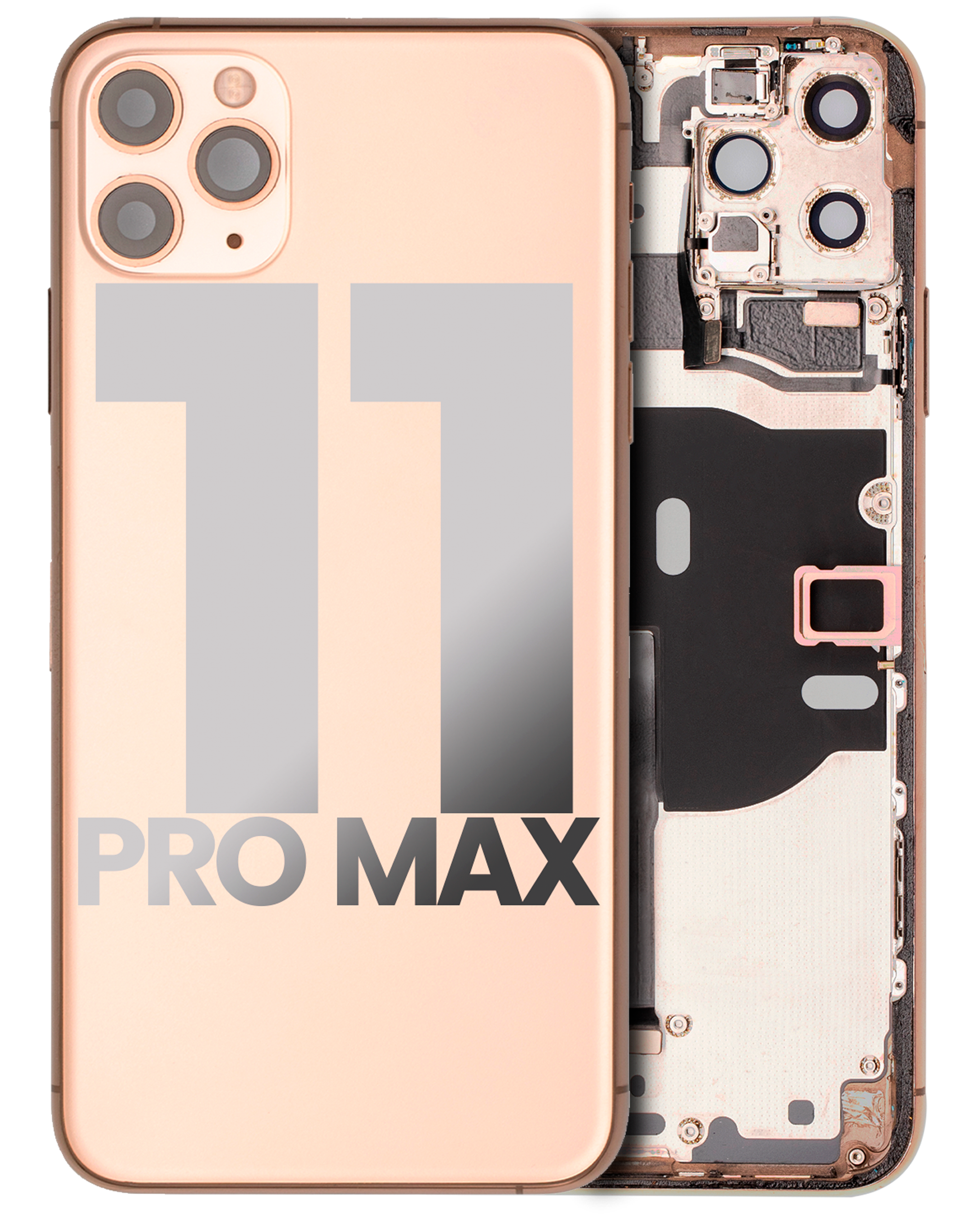 Gebrauchter Ausbau/Pull Qualität A – iPhone 11 Pro Max Backcover/Rahmen Gold