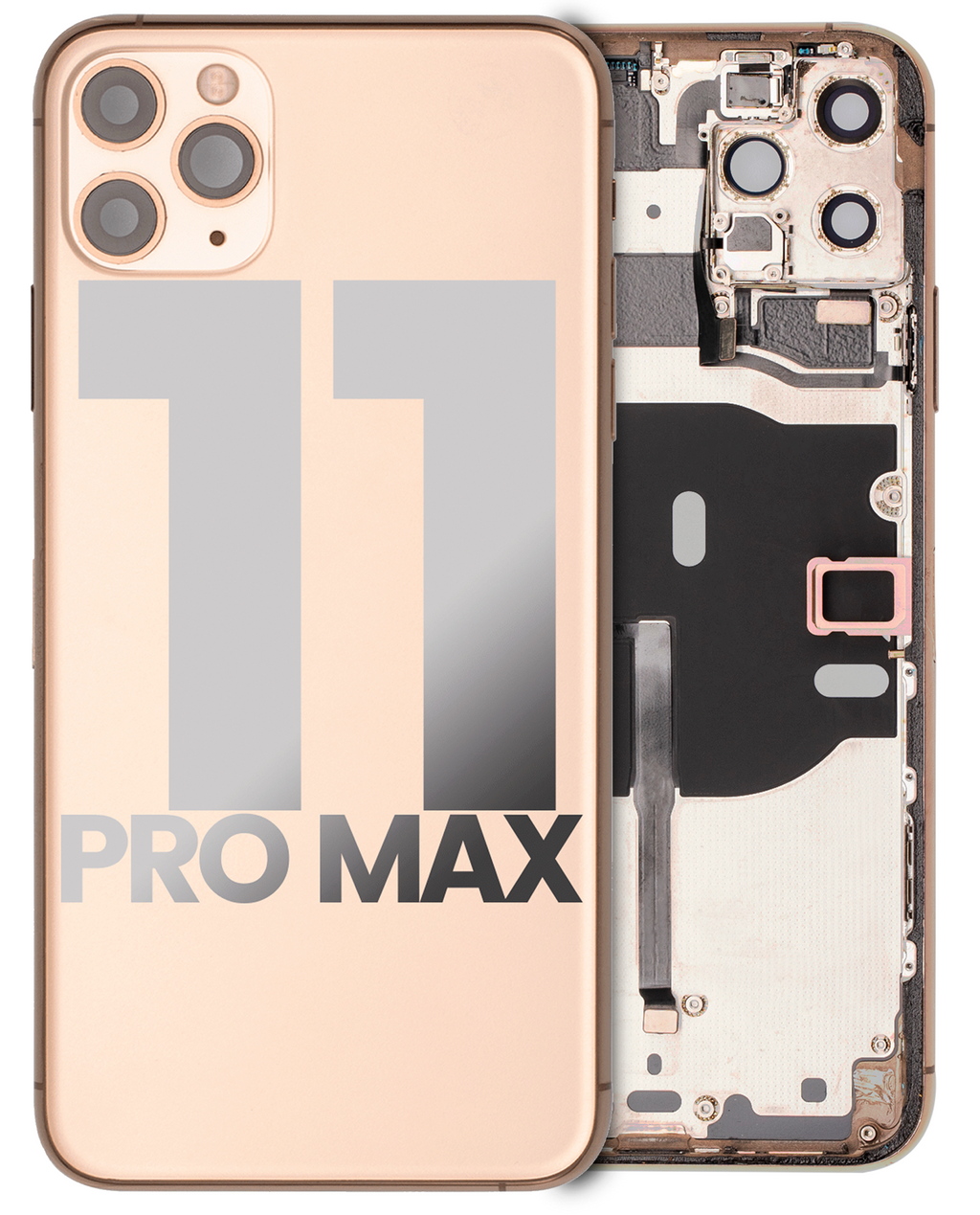 Gebrauchter Ausbau/Pull Qualität C – iPhone 11 Pro Max Backcover/Rahmen Gold