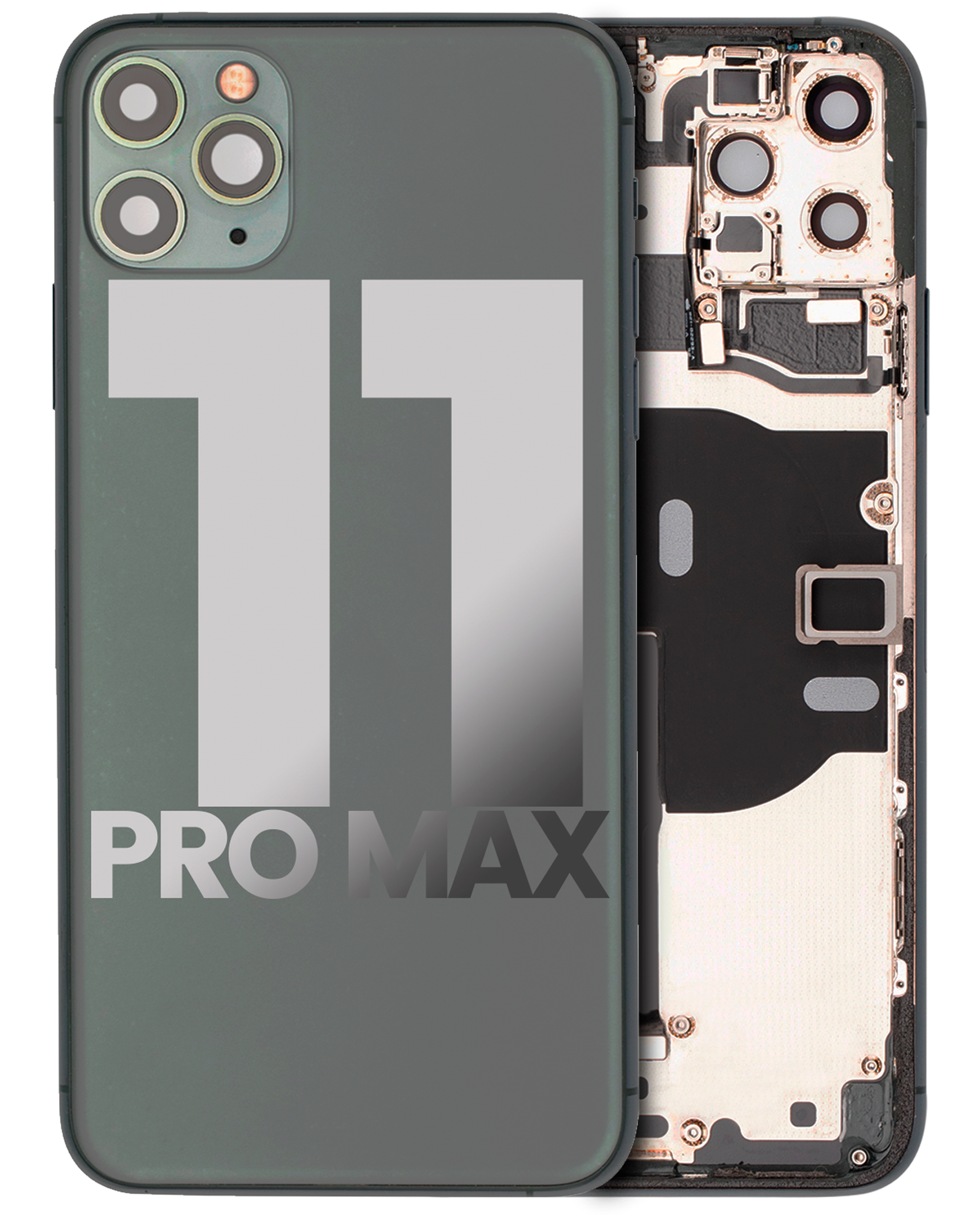 Gebrauchter Ausbau/Pull Qualität C – iPhone 11 Pro Backcover/Rahmen Nachtgrün