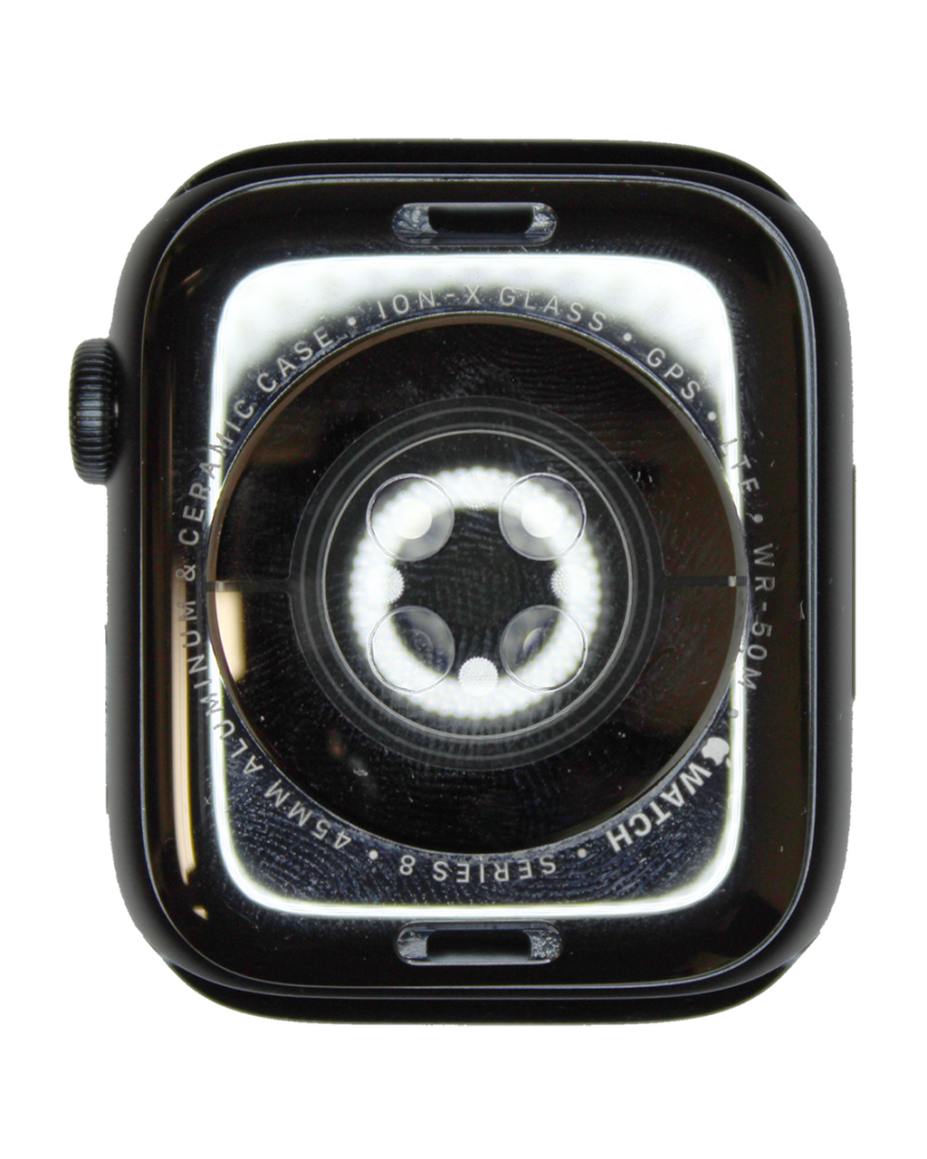 Backcover/Rahmen für Watch Series 8 (45MM) (Aluminum/Midnight) (Cellular Version) (gebrauchter OEM-Ausbau, Qualität B/C)