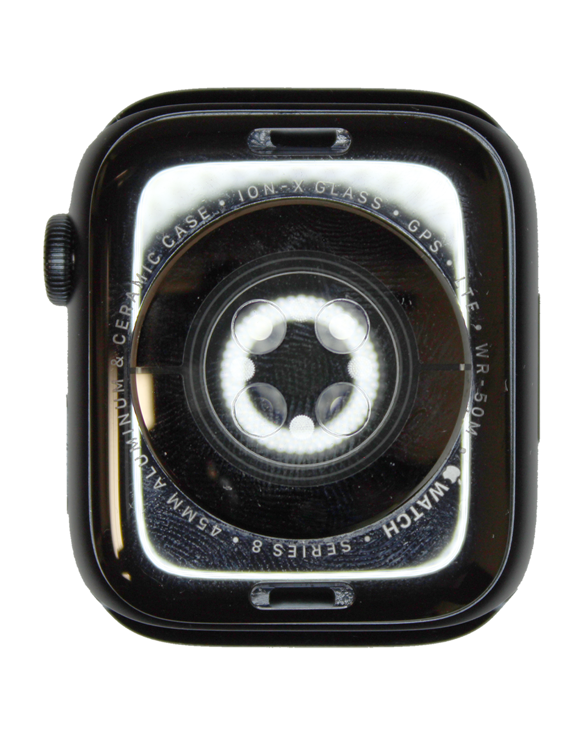 Backcover/Rahmen für Watch Series 8 (45MM) (Aluminum/Midnight) (Cellular Version) (gebrauchter OEM-Ausbau, Qualität B/C)