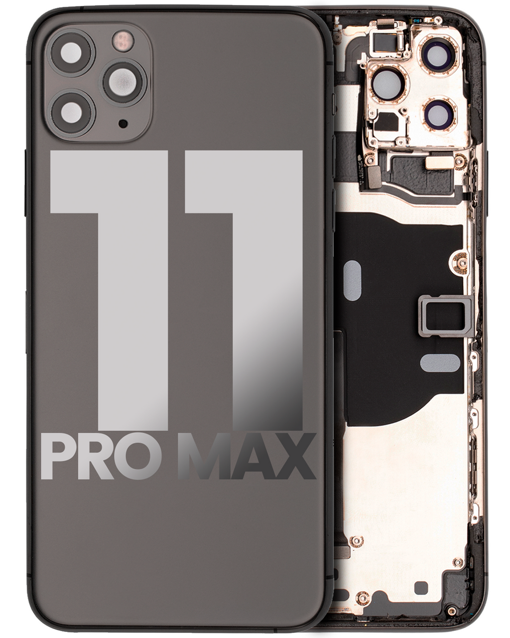 Gebrauchter Ausbau/Pull Qualität C – iPhone 11 Pro Backcover/Rahmen Space Grau
