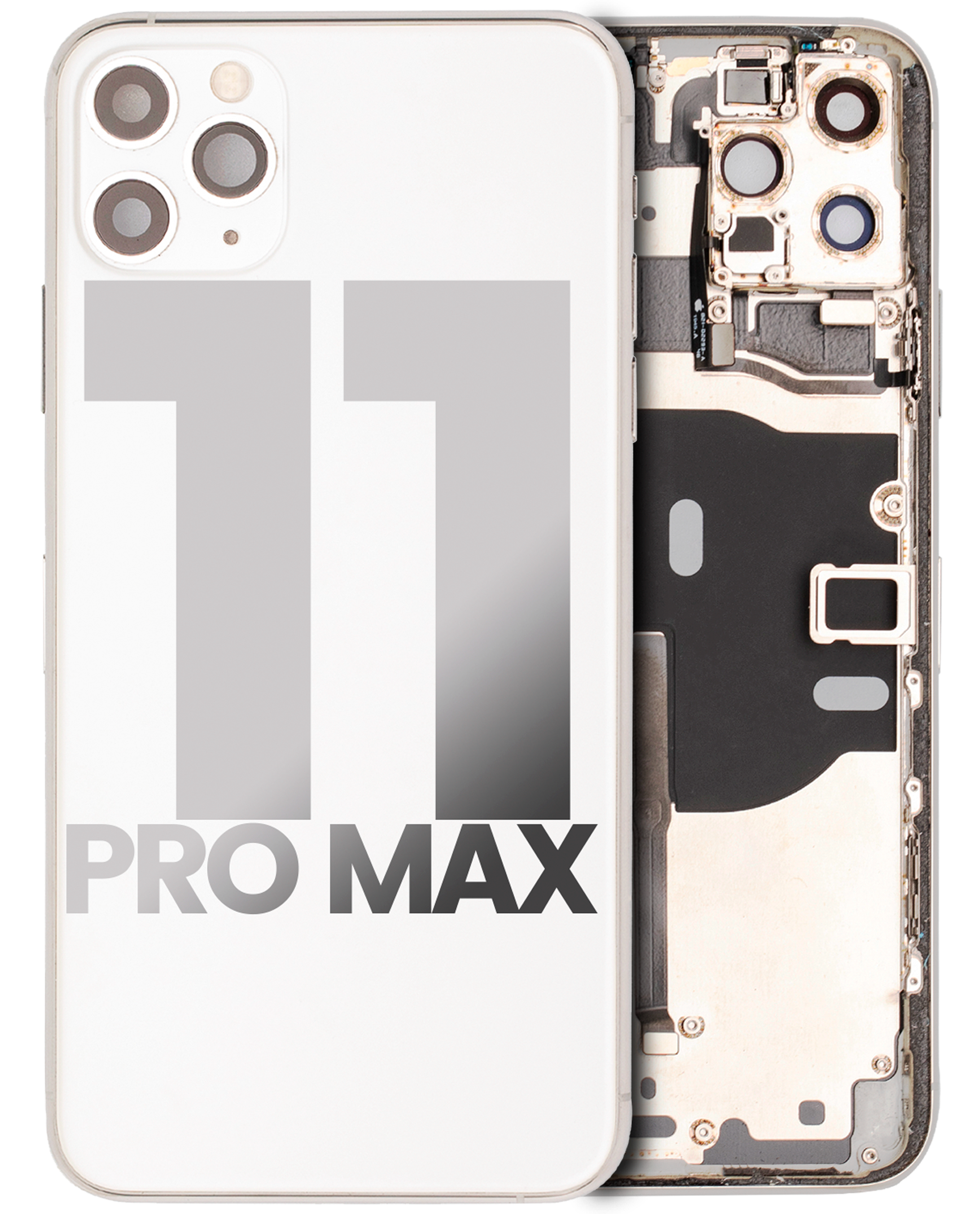 Gebrauchter Ausbau/Pull Qualität C – iPhone 11 Pro Max Backcover/Rahmen Silber