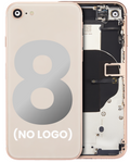 Backcover mit Komponenten für iPhone 8, Gold, Aftermarket Plus, kein Logo