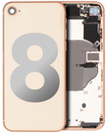 iPhone 8 Backcover+Rahmen Gold mit Kleinteilen OEM-Ausbauteil A