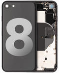 Rückhülle mit Kleinteilen für iPhone 8, OEM Pull, Zustand C, Space Grau