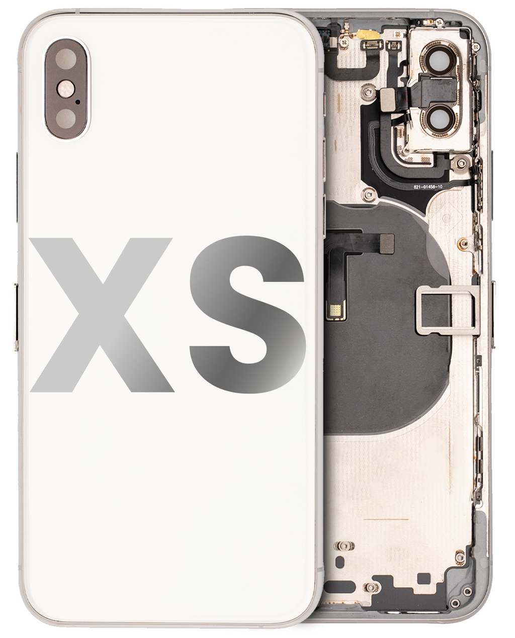 Gebrauchter Ausbau/Pull Qualität A – iPhone XS Backcover/Rahmen Silber