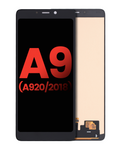 OLED-Display ohne Rahmen für Samsung Galaxy A9 (Aftermarket Plus) Schwarz