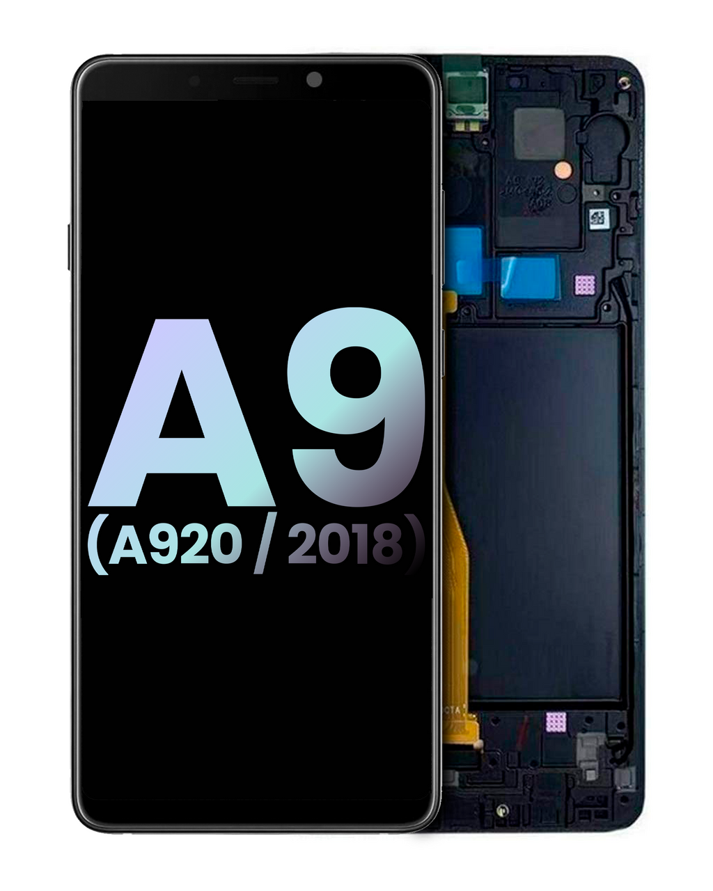 OLED Display with Frame for Samsung Galaxy A9 (A920 / 2018) (Service Pack) (Black)