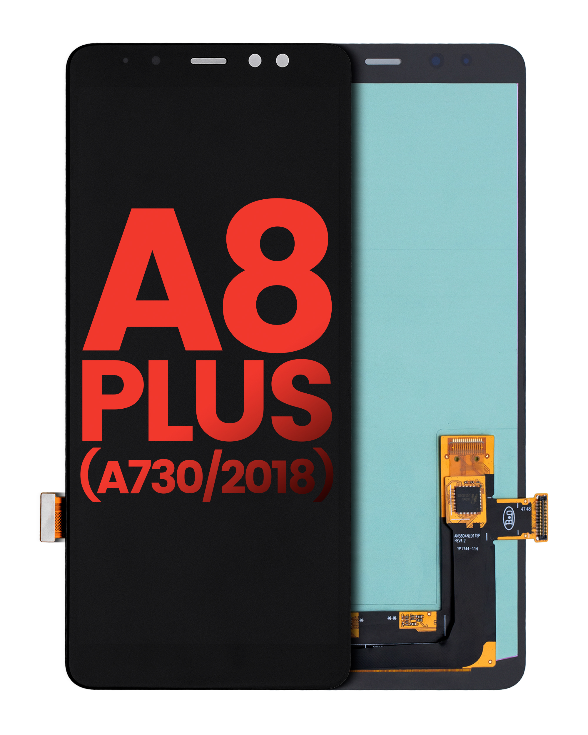 OLED-Display ohne Rahmen für Samsung Galaxy A8 Plus (A730) Aftermarket Plus