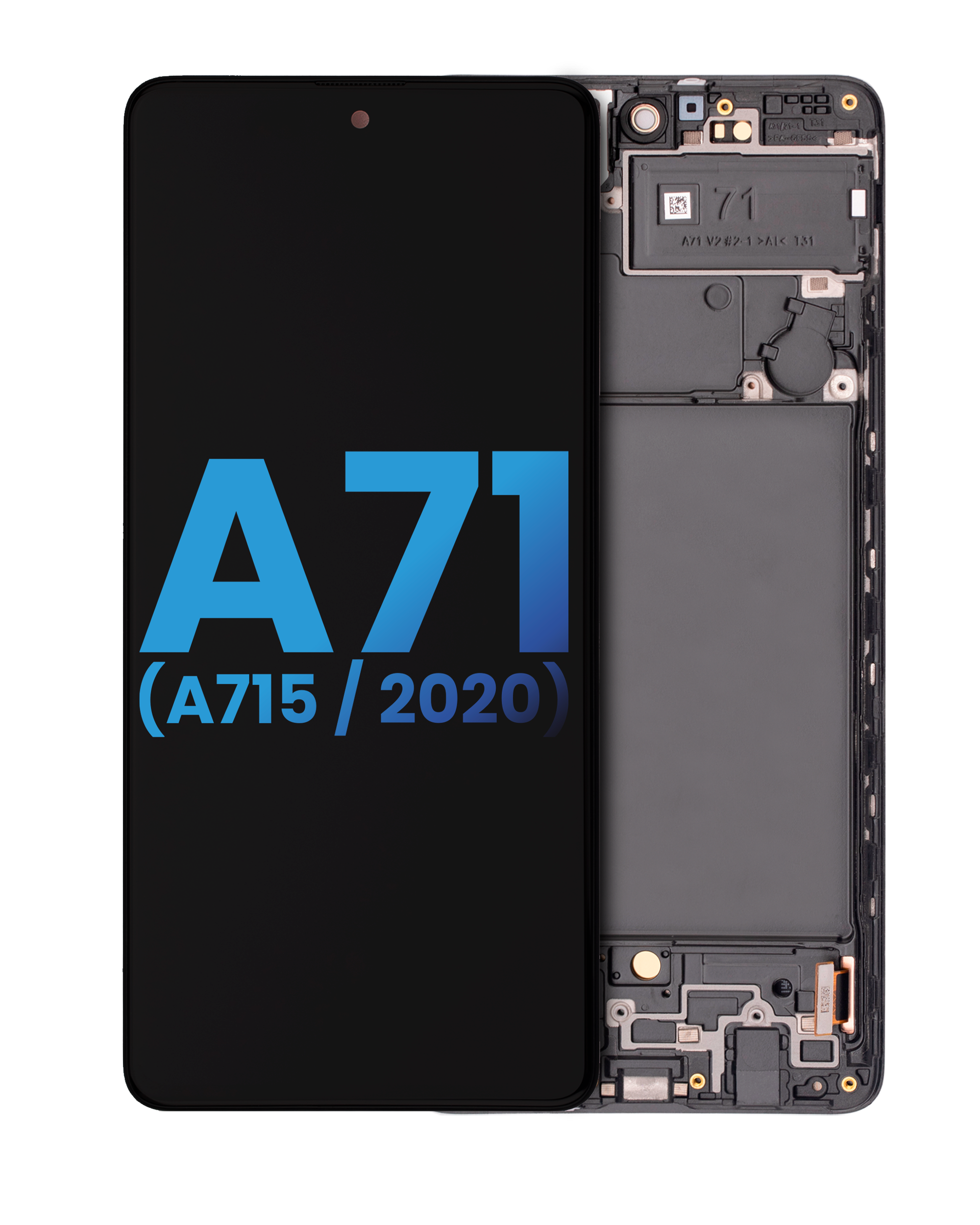 LCD-Display mit Rahmen o. Fingerabdruck Samsung A71 Aftermarket Alle Farben