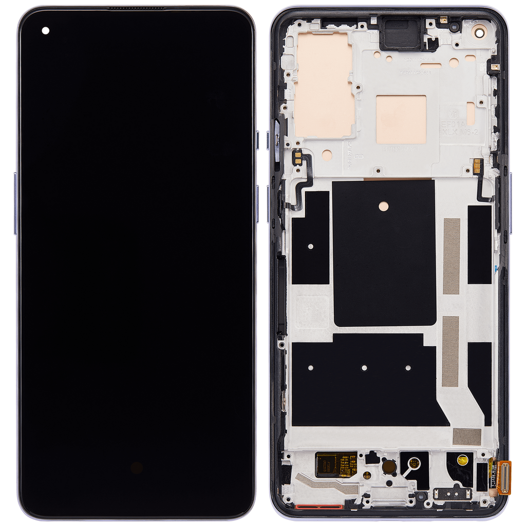 OLED Display with Frame for OnePlus 9 (International Version) (Aftermarket Plus) (Winter Mist)