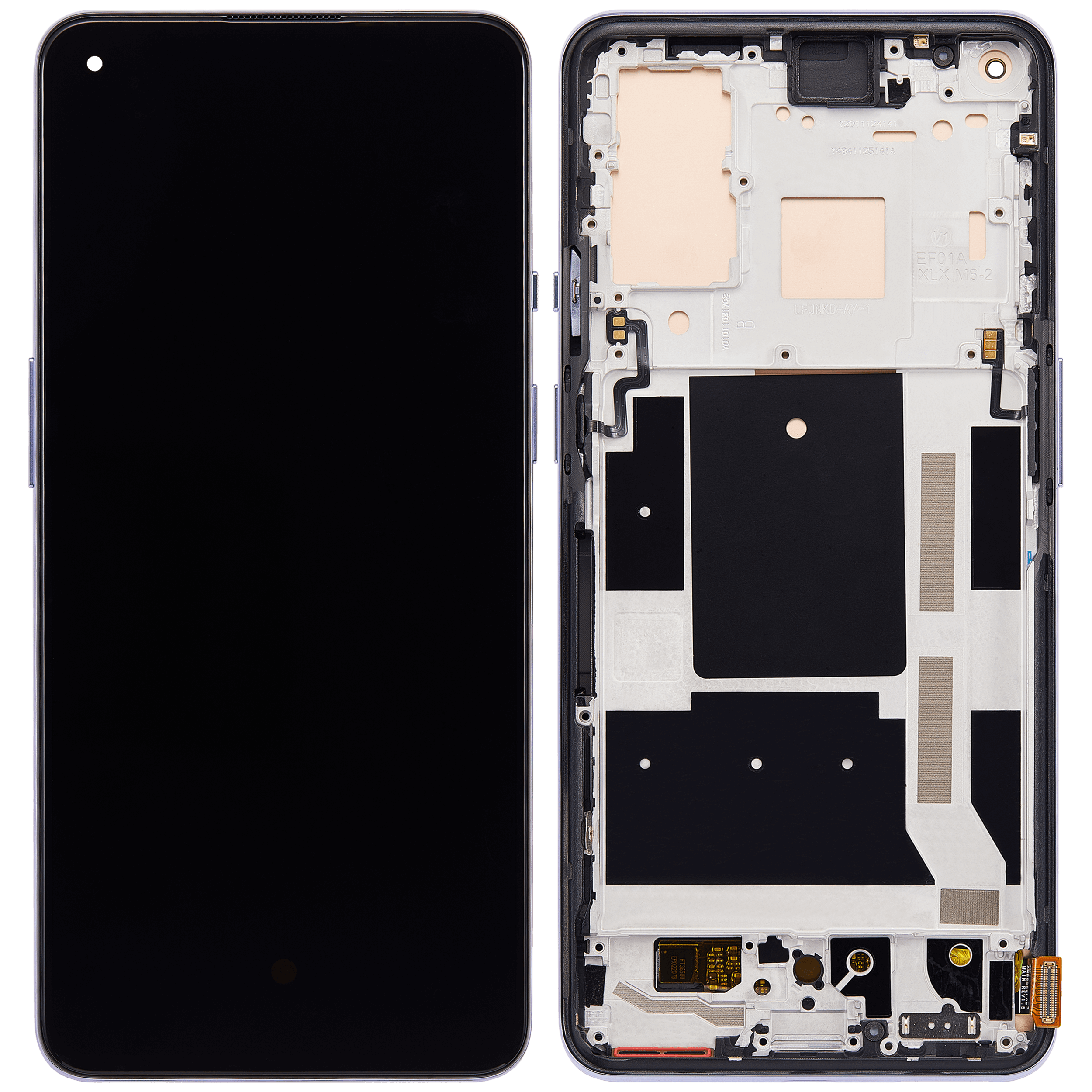 OLED Display with Frame for OnePlus 9 (International Version) (Aftermarket Plus) (Winter Mist)