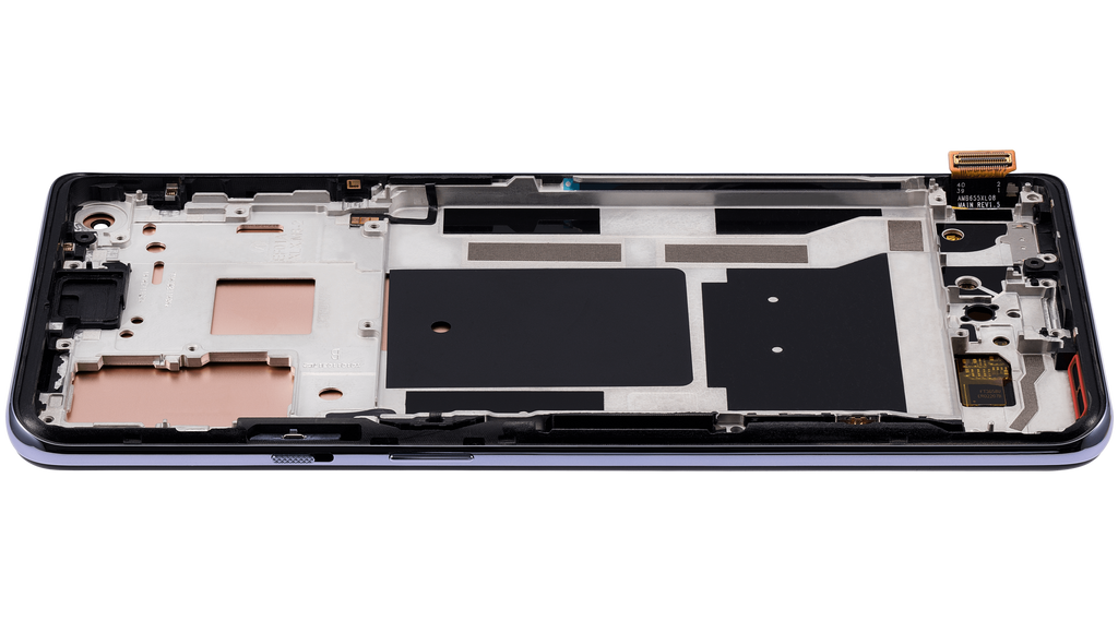 OLED Display with Frame for OnePlus 9 (International Version) (Aftermarket Plus) (Winter Mist)