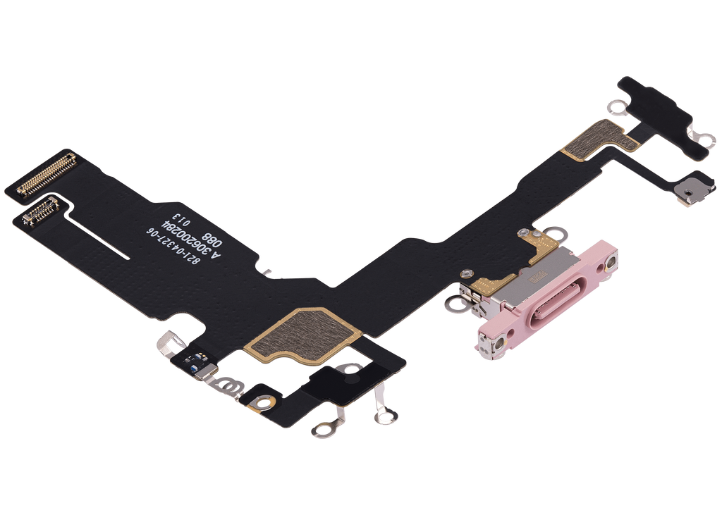 Charging Port Flex Cable for iPhone 15 (Premium) (Pink)