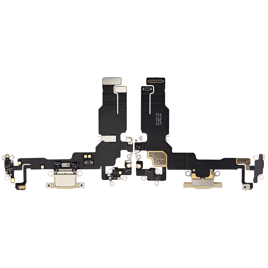Charging Port Flex Cable for iPhone 15 (Premium) (Yellow)