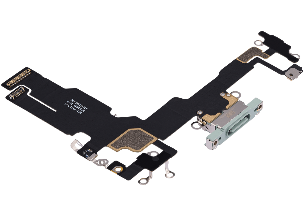 Charging Port Flex Cable for iPhone 15 (Premium) (Green)