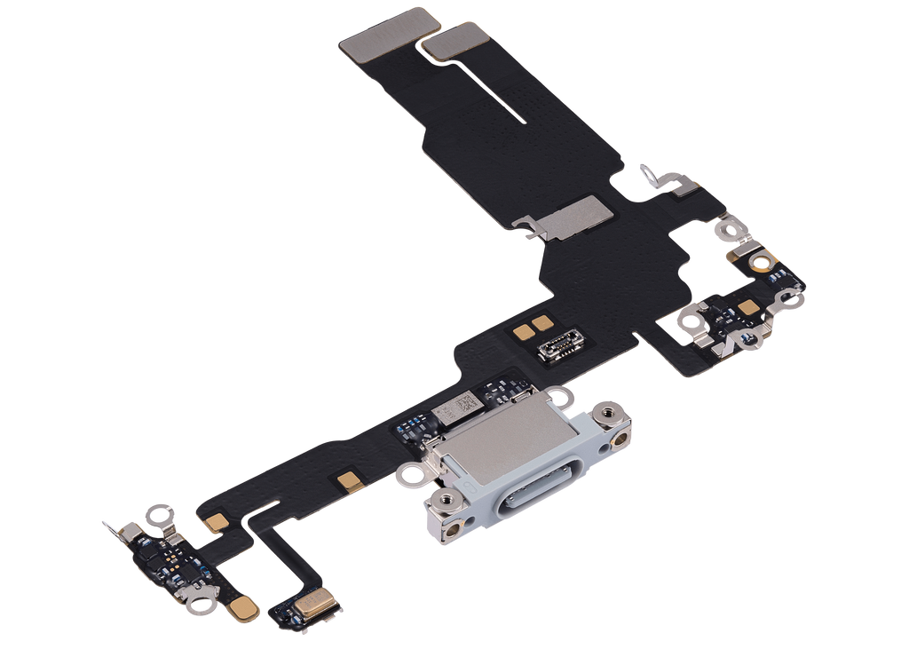 Charging Port Flex Cable for iPhone 15 (Premium) (Blue)