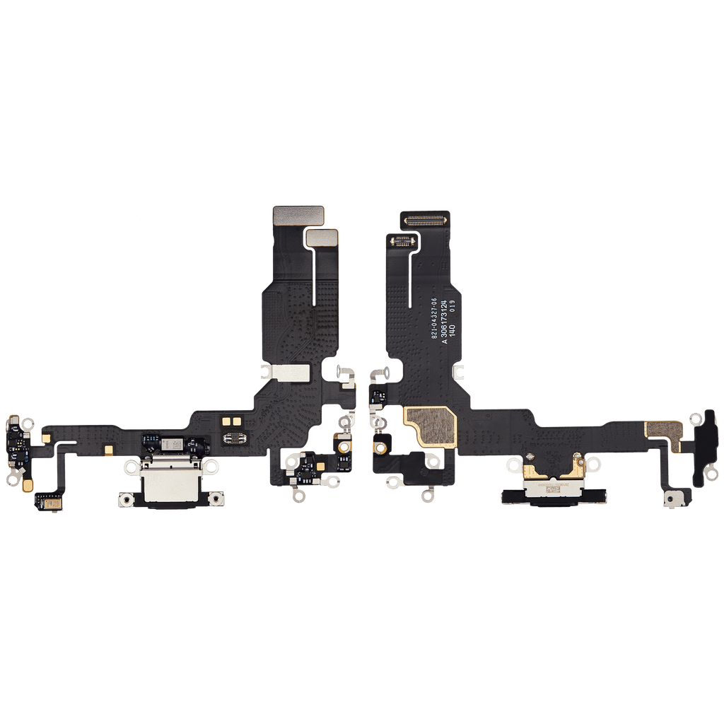 Ladebuchsen-Flexkabel für iPhone 15 (Premium) (Schwarz)