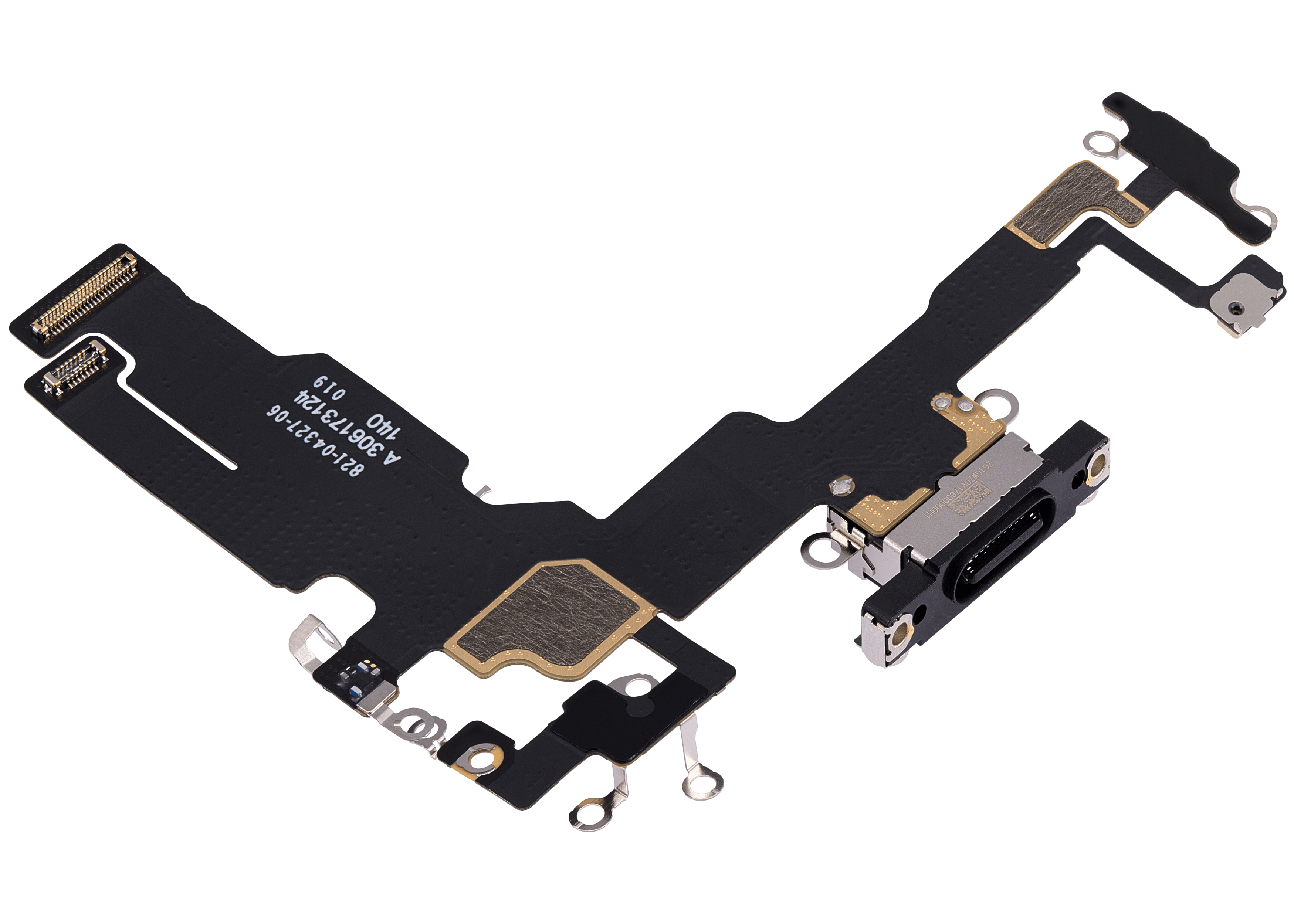 Ladebuchsen-Flexkabel für iPhone 15 (Premium) (Schwarz)