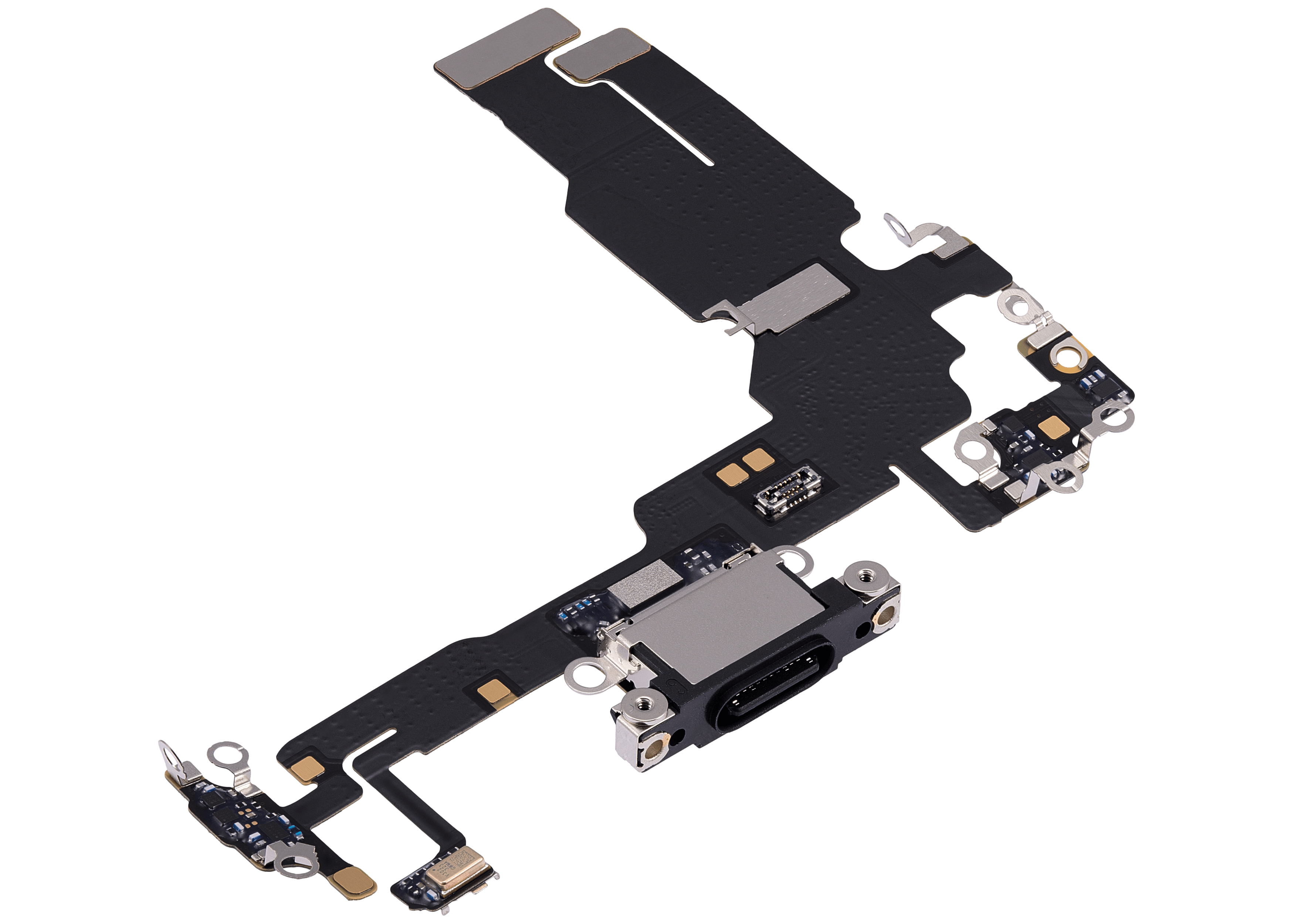 Ladebuchsen-Flexkabel für iPhone 15 (Premium) (Schwarz)