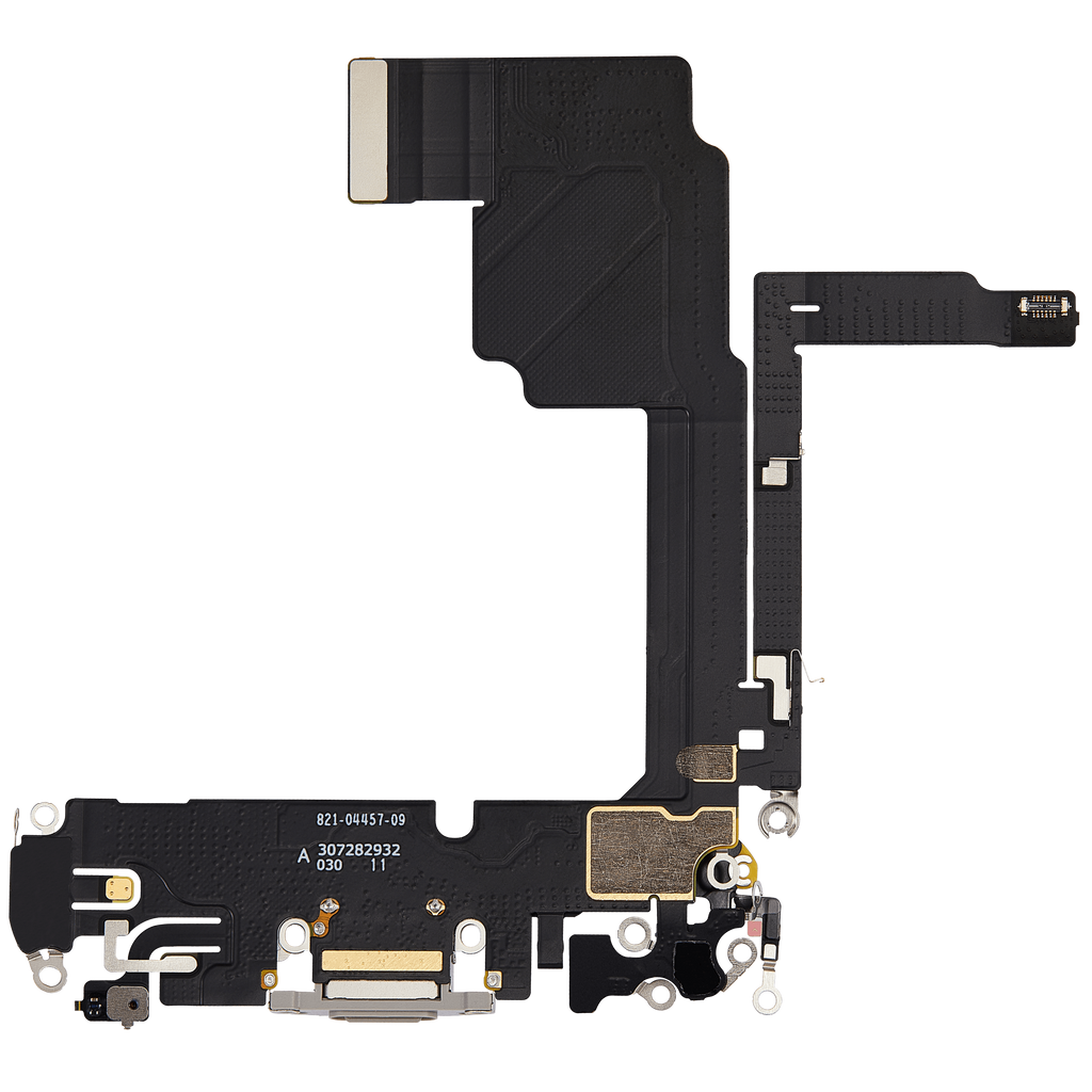 Ladebuchse-Flexkabel für iPhone 15 Pro (Premium) (Weiß Titanium)