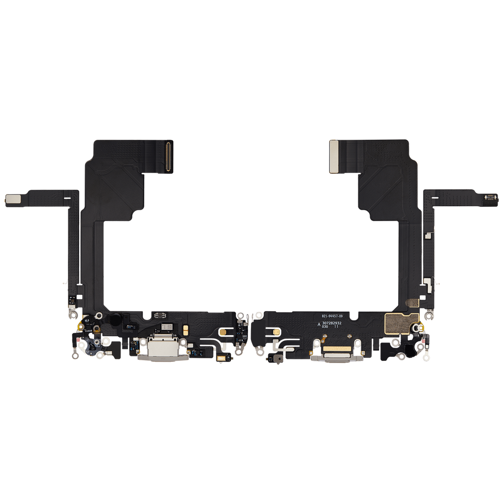 Ladebuchse-Flexkabel für iPhone 15 Pro (Premium) (Weiß Titanium)