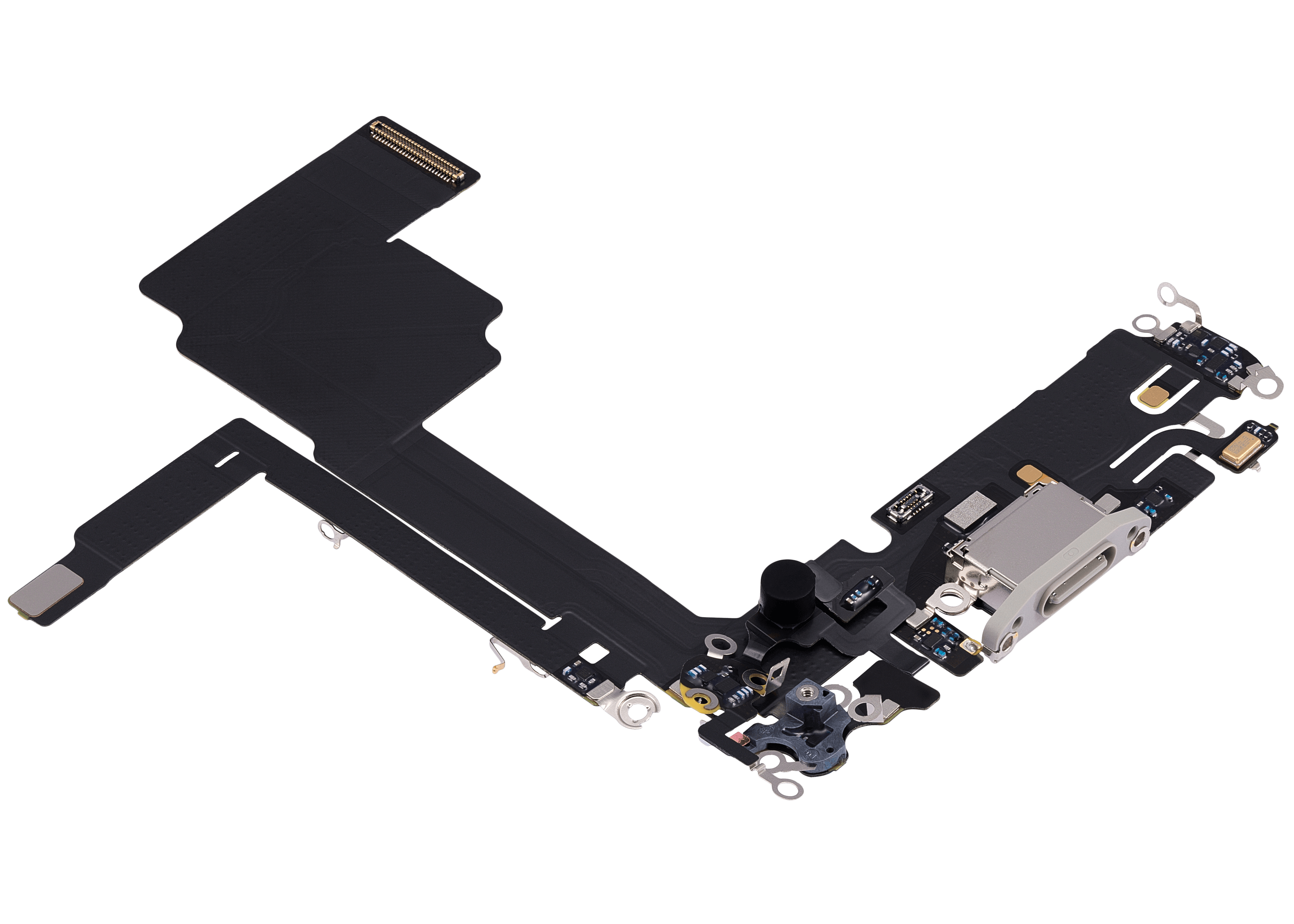 Ladebuchse-Flexkabel für iPhone 15 Pro (Premium) (Weiß Titanium)