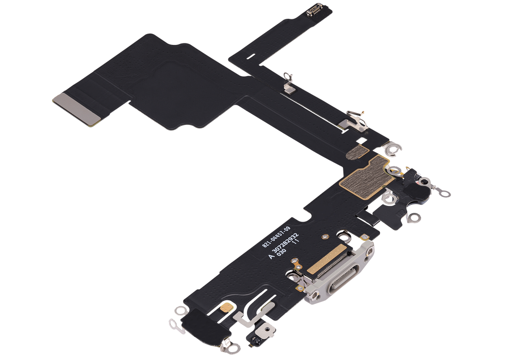 Ladebuchse-Flexkabel für iPhone 15 Pro (Premium) (Weiß Titanium)