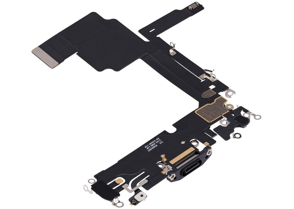 Charging Port Flex Cable for iPhone 15 Pro (Premium) (Black Titanium)