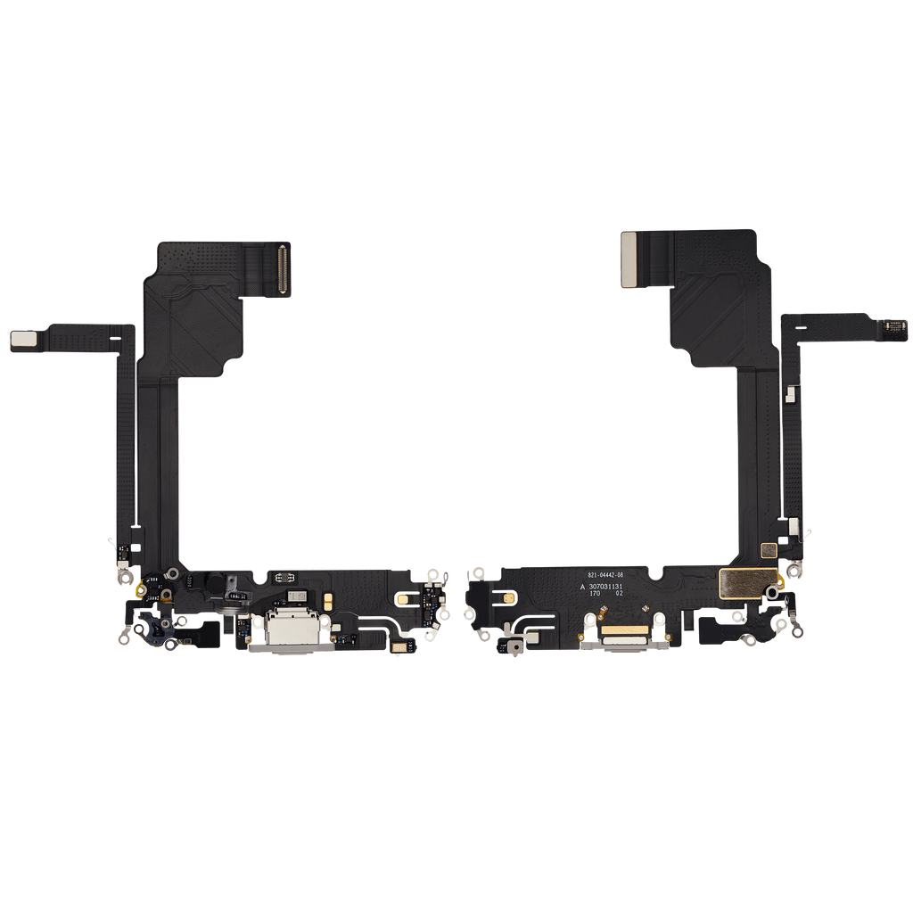 Ladebuchse-Flexkabel für iPhone 15 Pro Max (Premium) (Weiß Titanium)