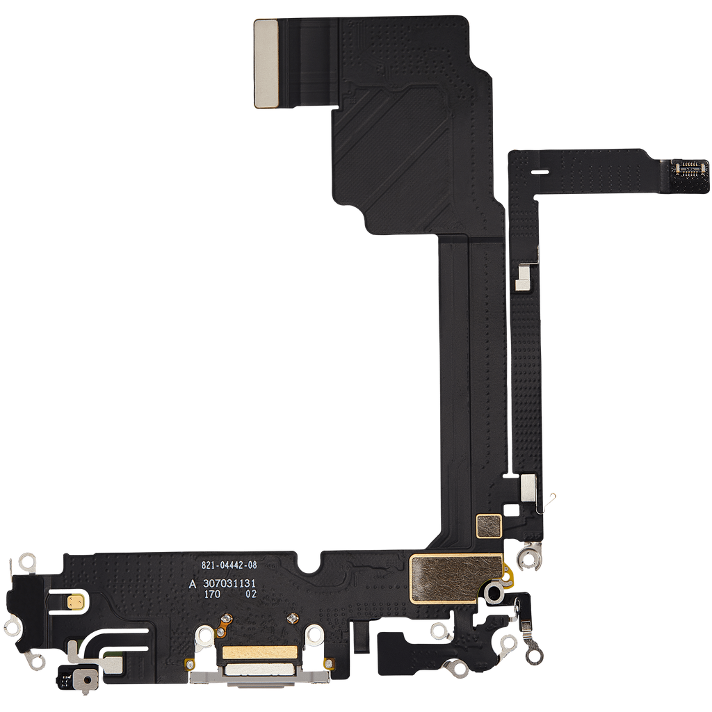 Ladebuchse-Flexkabel für iPhone 15 Pro Max (Premium) (Weiß Titanium)