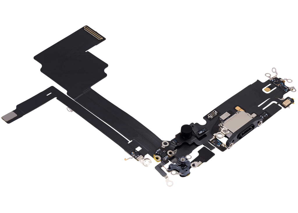 Charging Port Flex Cable for iPhone 15 Pro Max (Premium) (Black Titanium)