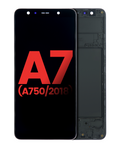 OLED-Display mit Rahmen Samsung Galaxy A7 (A750) Schwarz Aftermarket Plus