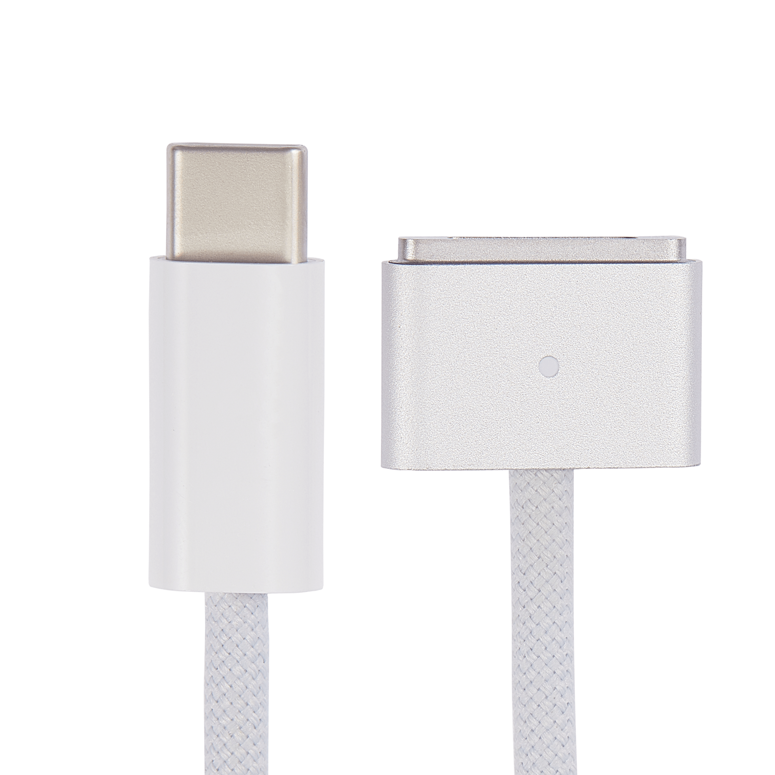 140W USB-C to MagSafe 3 Charging Cable for MacBook Pro (1.8 m / 6 ft) (Used OEM Pull, Grade A) (Bulk Packaging) (Silver)