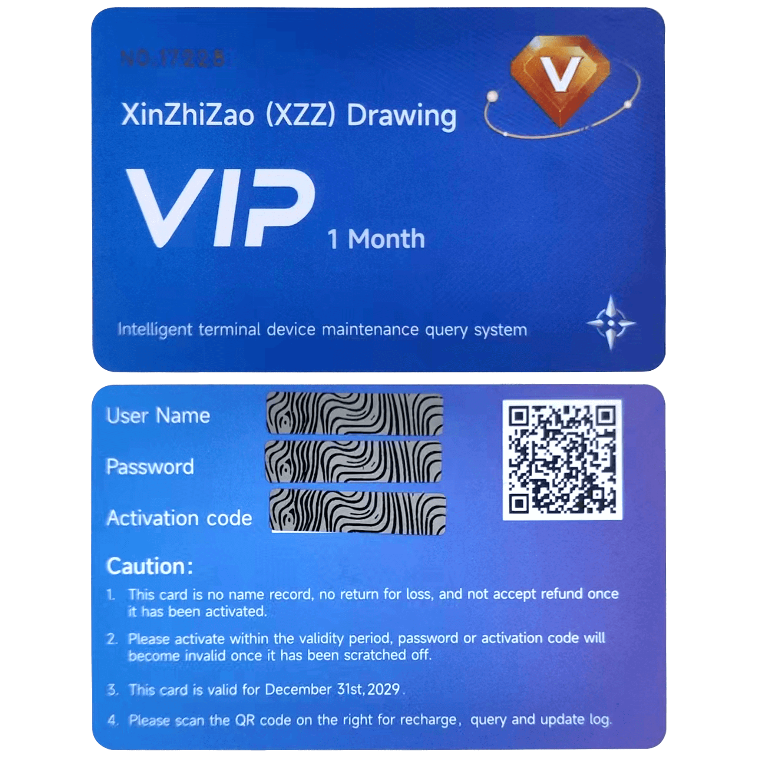 VIP 1-Monats-Karte (XinZhiZao)