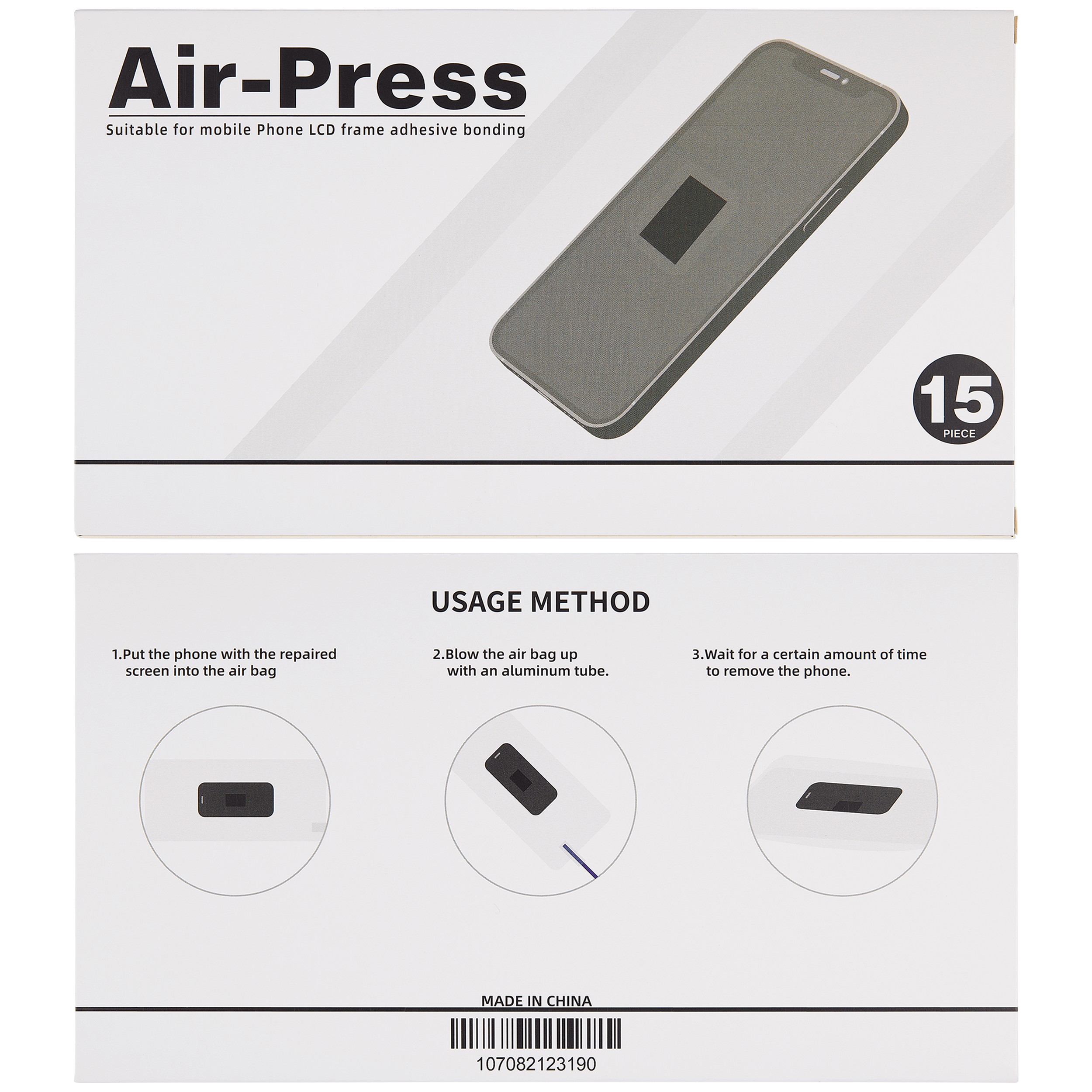 Air-Press für Handy-LCD-Rahmen-Klebebonding (15er-Pack)