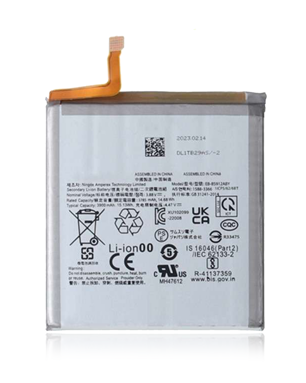 Ersatzakku für Samsung Galaxy S23 (EB-BS912ABY) (Service Pack)