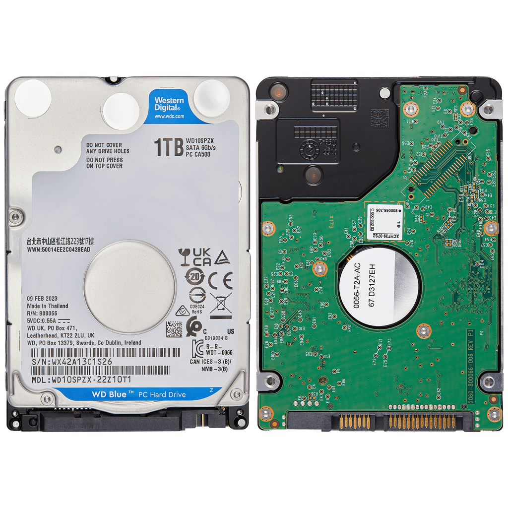 WD Blue 1TB 2.5-inch Internal Hard Drive 5400 RPM 7mm Refurbished