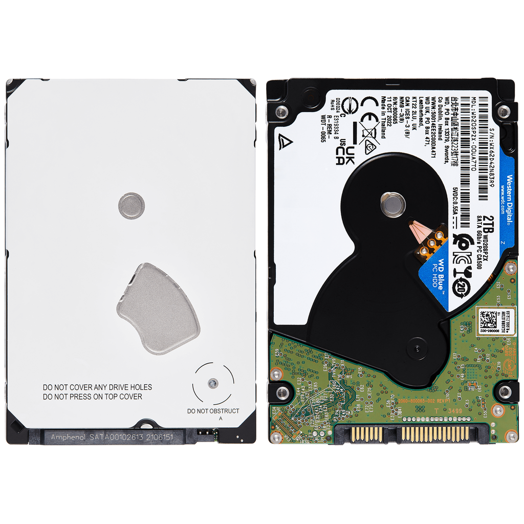 2TB WD Blue 2.5" HDD interne Festplatte - 5400 U/min (7mm) (Refurbished)