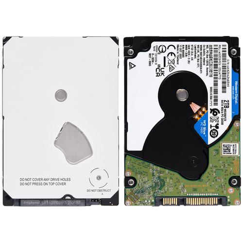 2TB WD Blue 2.5" Internal HDD - 5400 RPM (7mm) (Refurbished)