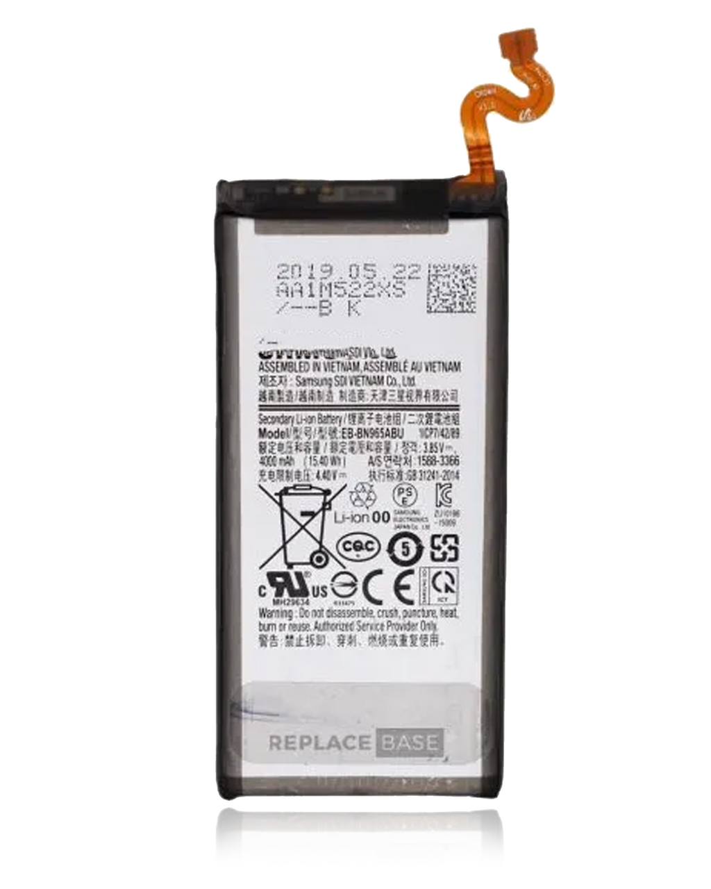 Replacement battery for Samsung Galaxy Note 9 (EB-BN960ABE) (Service Pack)