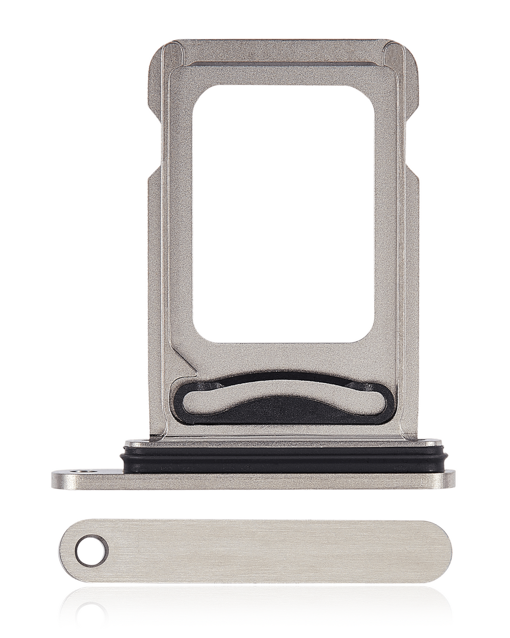 Dual SIM Card Tray for iPhone 15 Pro / 15 Pro Max (White Titanium)