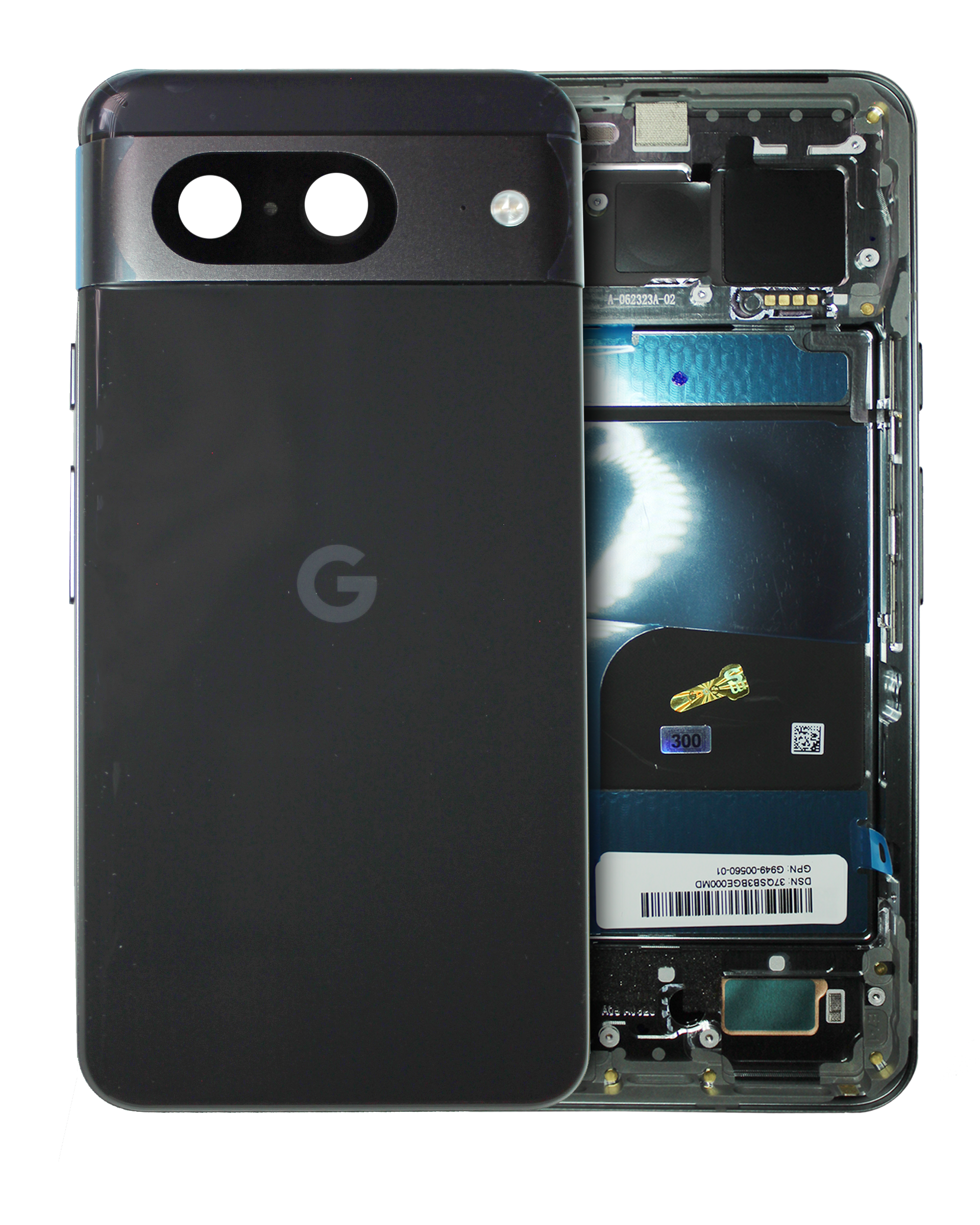 Backcover/Rahmen für Google Pixel 8 (Original OEM) (Obsidian)